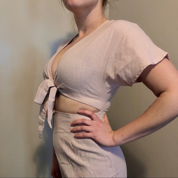Open Midriff Mini Dress - Picture 2 of 4